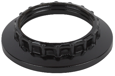 Кольцо для патрона E27, бакелит, черное (100/1000/9000)