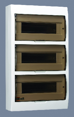 Щит распределительный навесной ЩРн-36 IP41 пластиковый прозрачная дверь