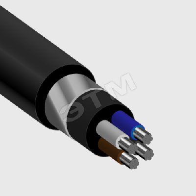 Кабель силовой АВБШв 4х185-мс-1 ТРТС многопроволочный