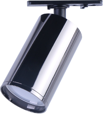 Трековый светильник однофазный TR39-GU10 ВСН MR16 Черный хром лампа MR16 ( в комплект не входит)