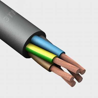 Провод ПВСнг(А)-LS 5х2.5 (ч) ТРТС