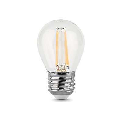 Лампа светодиодная филаментная LED 9 Вт 680 лм 2700К AC150-265В E27 шар P45 теплая Black Filament