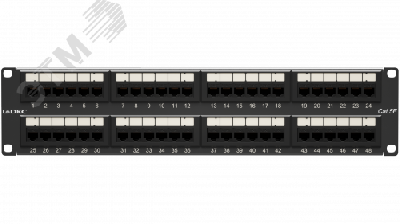 Патч-панель 192UCAT5E 48 портов RJ45 неэкранированная