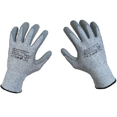 Перчатки для защиты от механических воздействий и порезов DY110DG-PU, размер 10