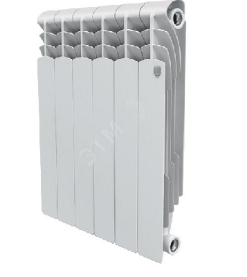 Радиатор алюминиевый секционный 500/80/6 боковое подключение