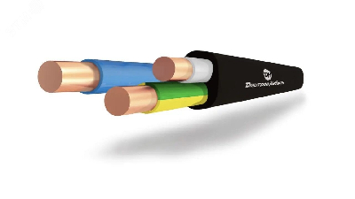 Кабель силовой ВВГ-Пнг(А) 3х2.5(ок)-0.66 ТРТС однопроволочный
