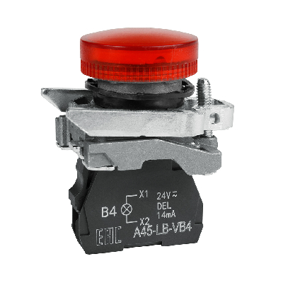 Сигнальная лампа OptiSignal D22 C4-L-B4 красная металл 24VAC/DC XB4BVB4