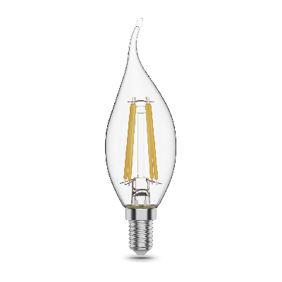 Лампа светодиодная филаментная LED 11 Вт 830 лм 4100К AC185-265В E14 свеча нейтральный  Black Filament Gauss