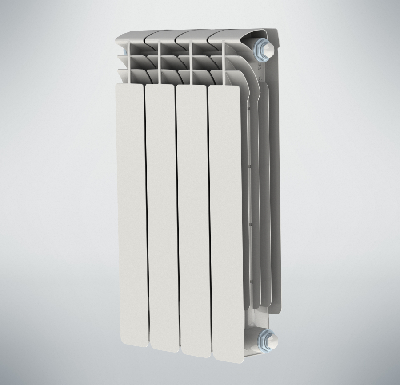 Радиатор биметаллический секционный 500/100/4 боковое подключение