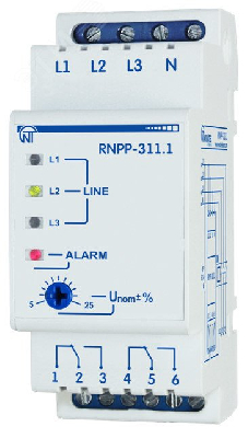 Реле напряжения трехфазное РНПП-311.1