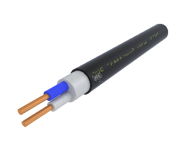 Кабель силовой ППГнг(А)-HF 2х1.5ок(N)-0.66 однопроволочный черный (бухта)