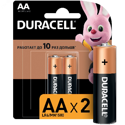 Элемент питания Duracell LR6-2BL BASIC CN (24/96/10752)