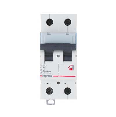 Выключатель автоматический двухполюсный 10А C TX3 6кА