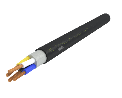 Кабель силовой ППГнг(А)-HF 4х2.5ок(N)-0.66 однопроволочный черный (бухта)