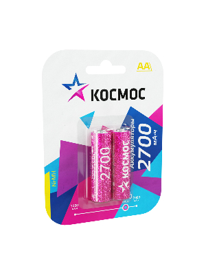 Аккумулятор R6 (AA) Ni-Mh 2700MAh Космос