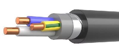 Кабель силовой ВБШвнг(А)-LS 3х2,5 ок (N PE)-0,66 ТРТС