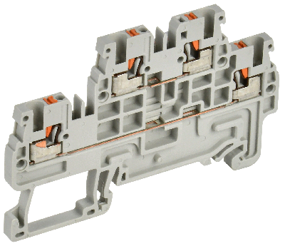 Колодка клеммная CP-ML 2 ур. 1,5мм2 серая IEK