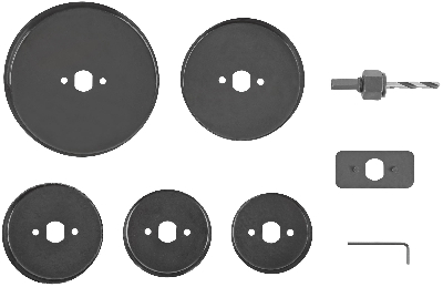 Пилы круговые Профи 68 -127 мм набор 5 шт. (68, 72, 82, 102, 127 мм) в кейсе