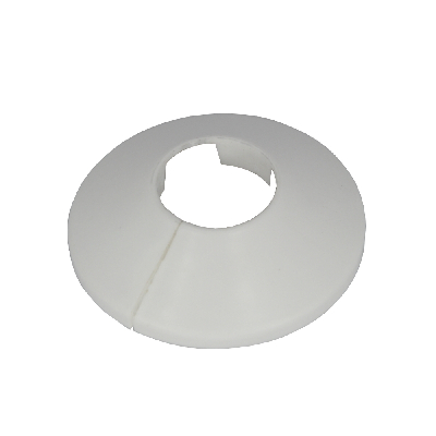 Чашка декоративная (отражатель) 28 мм (55х28Х12мм) разъемная (пластик, белая) (2 шт.)