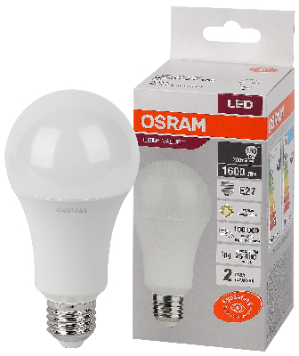 Лампа светодиодная LED 20 Вт E27 3000К 1600Лм груша 220 В (замена 150Вт) OSRAM