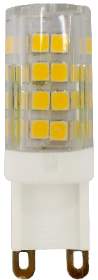 Лампы СВЕТОДИОДНЫЕ СТАНДАРТ LED JCD-5W-CER-827-G9 (диод, капсула, 5Вт, тепл, G9)