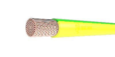 Провод силовой ПуГВнг(A)-LS 1х1,5 зелено-желтый ТРТС