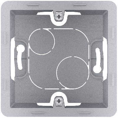 Коробка накладного монтажа 1 пост INSPIRIA алюминий