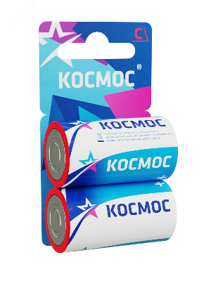 Элемент питания R14 (С) 1.5V Zinc carbon 2BL Космос