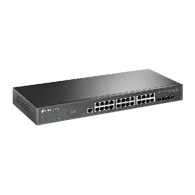 Коммутатор управляемый L2 28 портов, 24хRJ45 10/100/1000 Мб/с, 4хSFP+