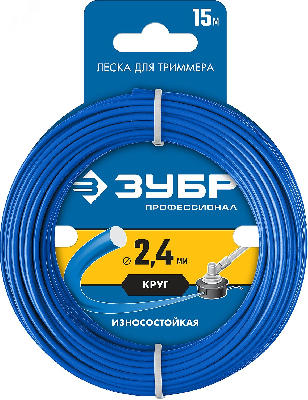 Леска для триммера КРУГ 2.4 мм 15 м Профессионал