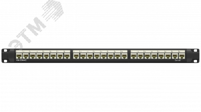 Патч-панель 19'',1U,CAT5E, 24 модуля RJ45,        неэкранир ованная