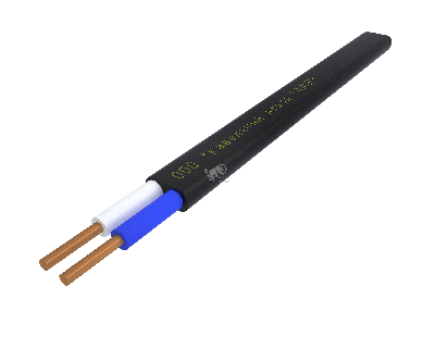 Кабель силовой ППГ-П нг(А)-HF 2х1.5ок(N)-0.66 однопроволочный черный (бухта)