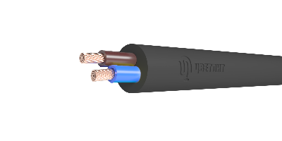 Провод ПВС 2х1.5 черный ТРТС