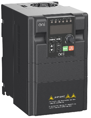 Преобразователь частоты A150 380В 3Ф 2,2кВт 6А со встроенным тормозным модулем ONI